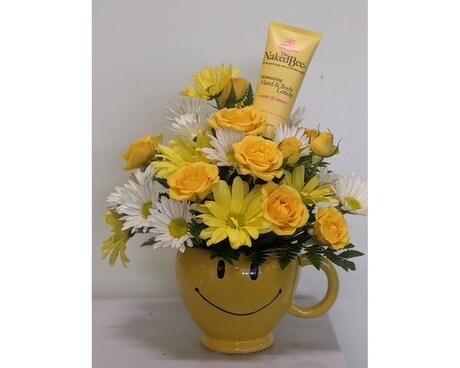 Soft Hands and Big Smiles Flower Arrangement