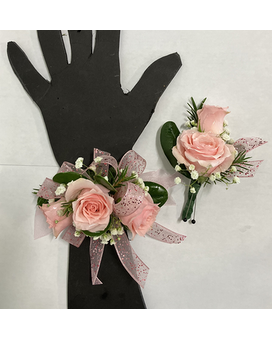 Pink Duet Corsage
