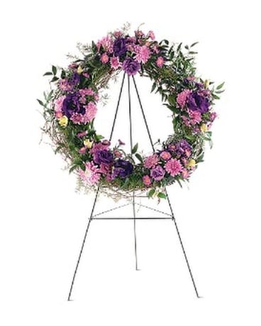 Grapevine Wreath Flower Arrangement