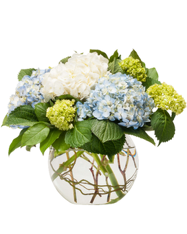 Happy Hydrangeas Flower Arrangement