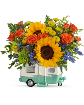 Retro Road Tripper DX Flower Arrangement