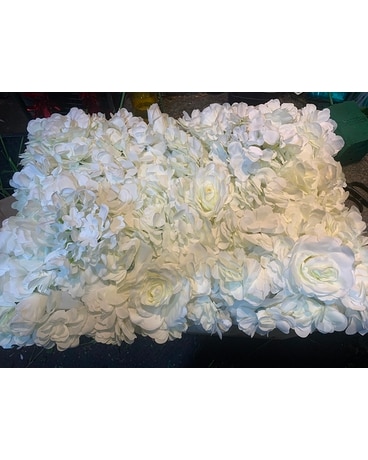 WHITE SILK PiLLOW Sympathy Arrangement