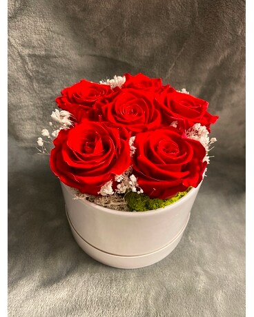 The best Valentine’s gift romantic /preserved rose Flower Arrangement