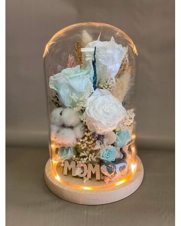 DOME 12 INCH / Special gift for Mom Flower Arrangement