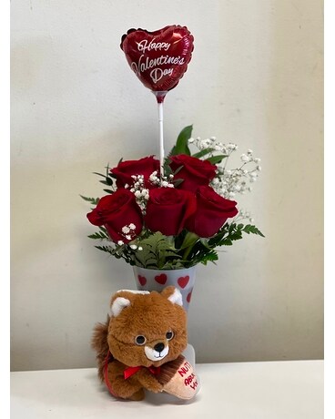 Be My Valentine Bouquet Flower Arrangement
