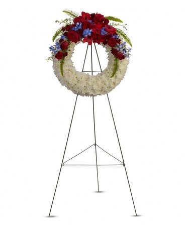 Reflections of Glory Wreath Flower Arrangement