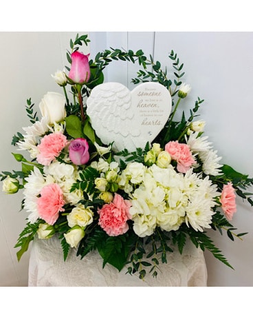 A Heart In Heaven Flower Arrangement