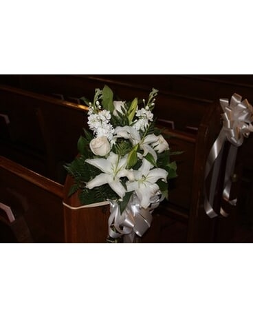 Wedding Ceremony Pew Bouquet