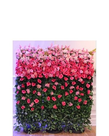 Wedding Reception Wall of Flowers