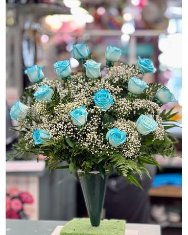 Blue Roses Cemetery Cone