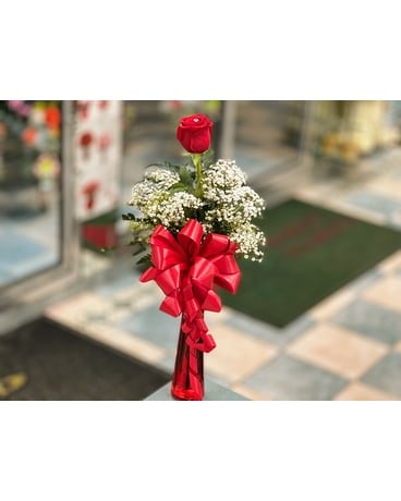 Single Rose Flower Arrangement