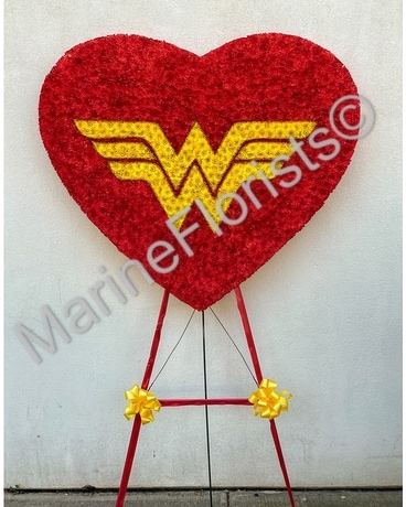 Wonder Woman Logo Heart