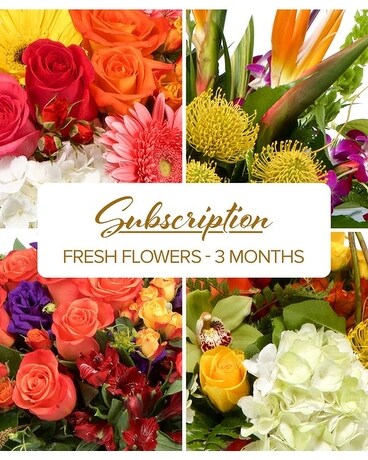 Flower Arrangement Subscription 3 Months
