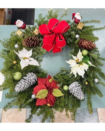 Christmas Santa Wreath Wreath