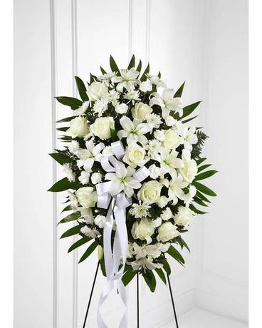 Exquisite Tribute Standing Spray Sympathy Arrangement