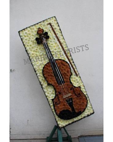 Funeral Custom - Violin Funeral Arrangement