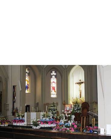 Easter Altar Flowering Plants Decoration