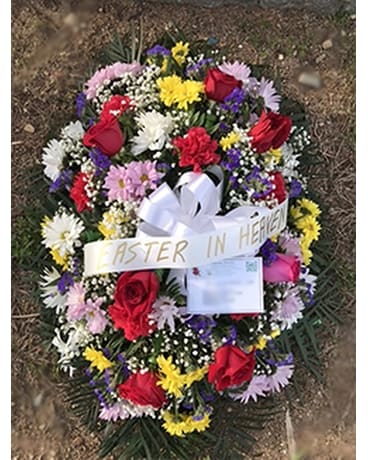 Cemetery Blanket Flower Arrangement