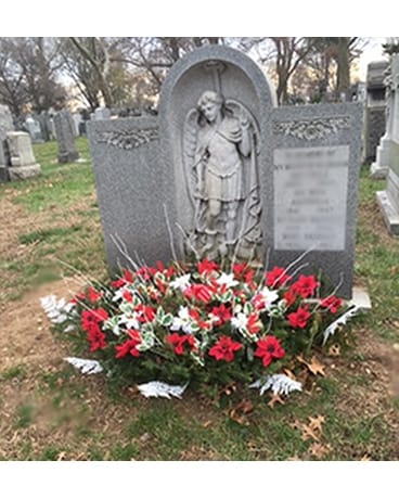 Christmas Cemetery Blanket Flower Arrangement