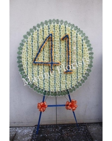 41 Pinstripe Ball Flower Arrangement