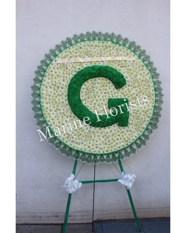 Green G Ball Flower Arrangement