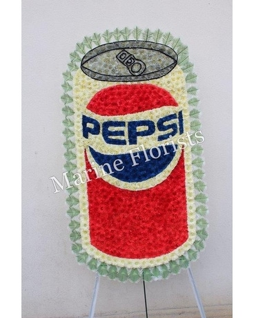 Pepsi Can Flower Arrangement
