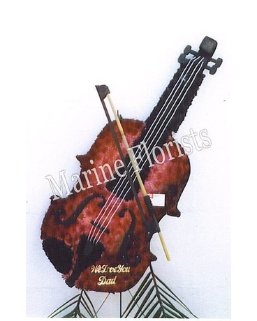 Upright Bass Flower Arrangement