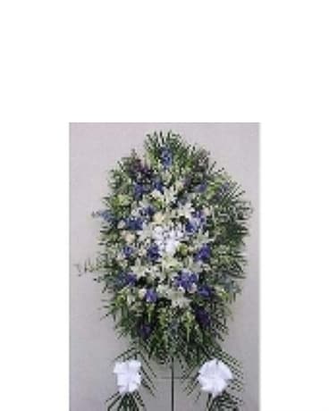 Funeral Spray- Spring Flowers Sympathy Arrangement