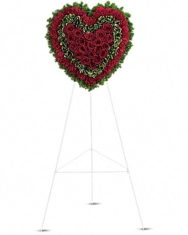 Majestic Heart Sympathy Arrangement