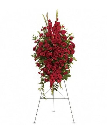 Deep in Our Hearts Spray Funeral Arrangement