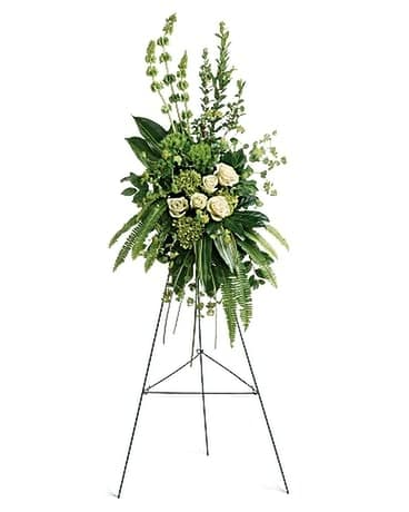 Forever At Peace Spray Flower Arrangement