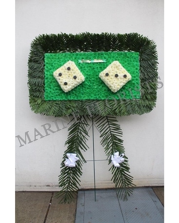 Craps/ Cee-lo Dice Game Flower Arrangement