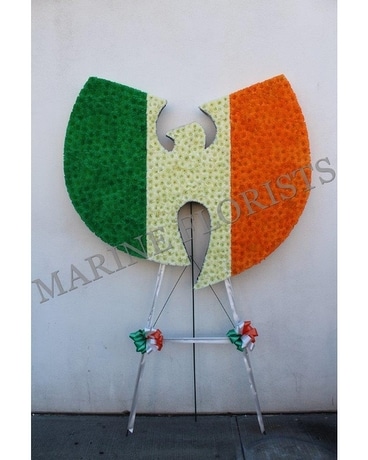Wu Tang Clan Logo Irish Flag Flower Arrangement
