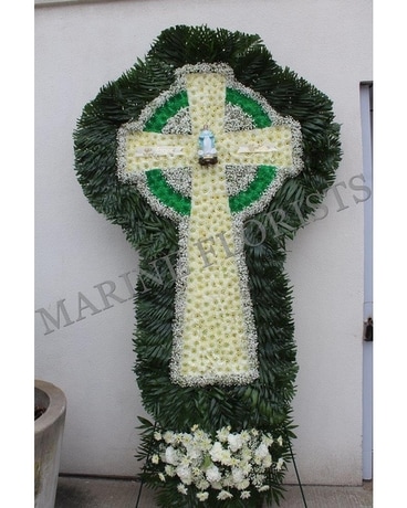 XL Celtic Cross Flower Arrangement