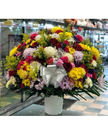 Heartfelt Sympathies Basket Sympathy Arrangement