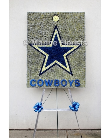 Dallas Cowboys Logo Flower Arrangement