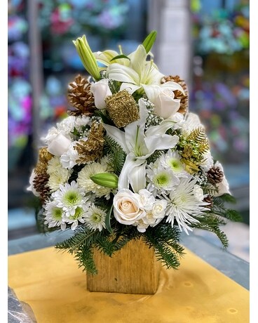 Merry and Gold Flower Arrangement
