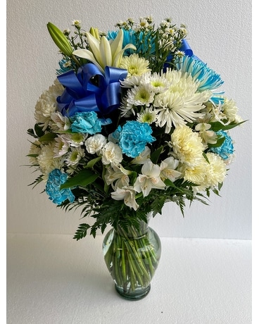Captivating Cobalt Bouquet Flower Arrangement