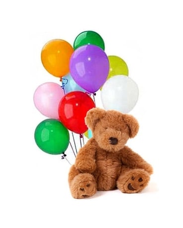 Balloons & Bear Bouquet Gifts