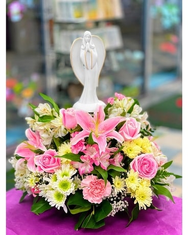 Hope and Purity Flower Arrangement