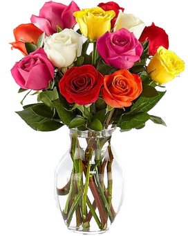 Bright Spark Rose Bouquet