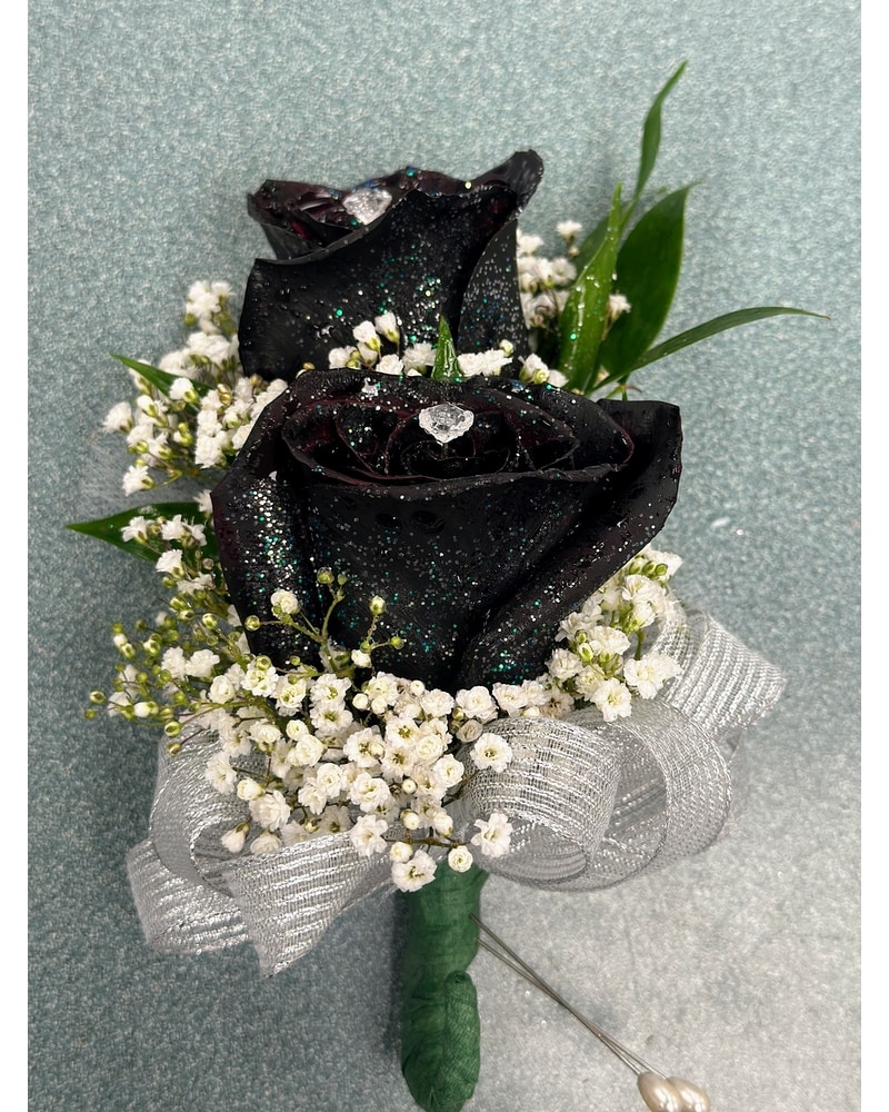 Black Rose Corsage in Brooklyn NY - Marine Florists
