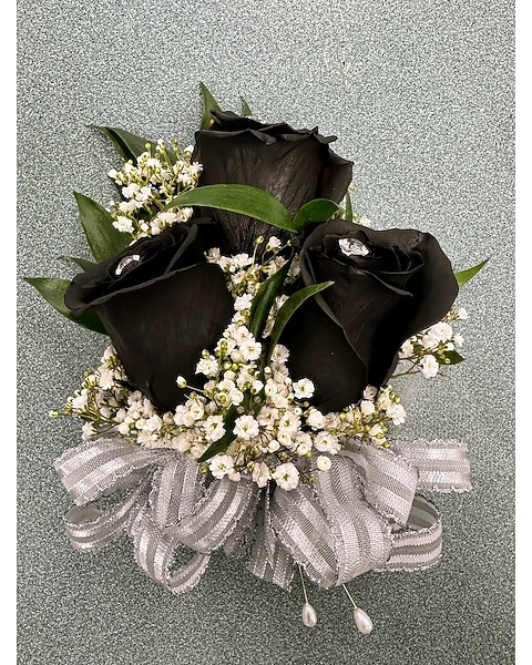 Black Rose Corsage in Brooklyn NY - Marine Florists Black Rose Corsage in Brooklyn NY - Marine Florists