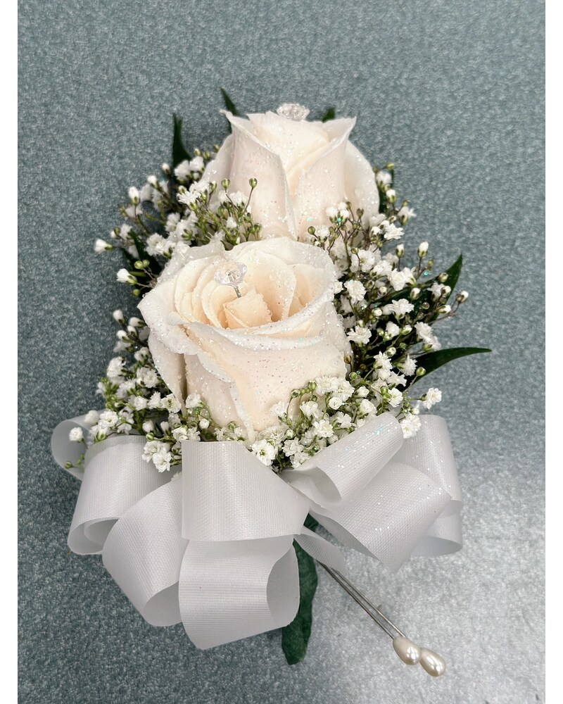 White Rose Corsage in Brooklyn NY - Marine Florists