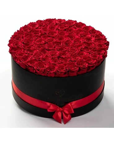 Eternity Preserved Red Roses Flower Arrangement