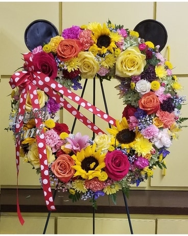 Minnie Mouse Theme Flower Arrangement