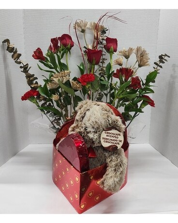 Chocolate Love Flower Arrangement