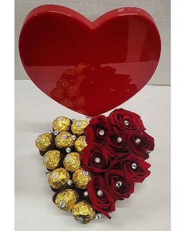 Red Romance Flower Arrangement