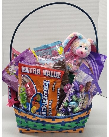 Easter Basket Goodies Flower Arrangement