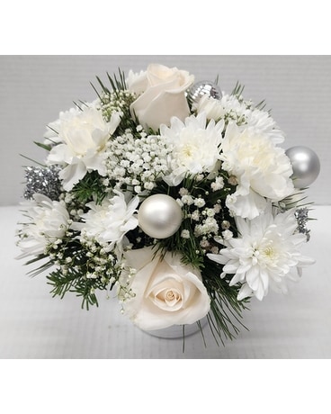 Shining Silver Sparkle Flower Arrangement